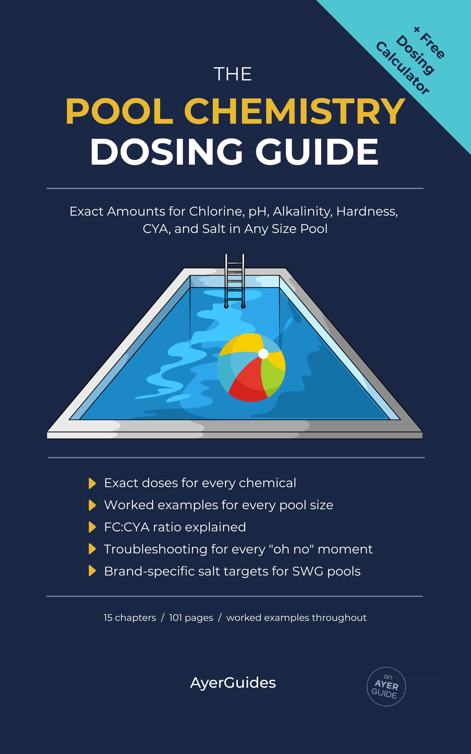 The Pool Chemistry Dosing Guide book cover